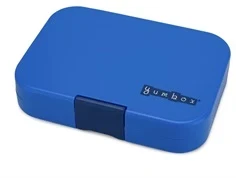 Yumbox Original bento madkasse blå/racerbil med 6 rum